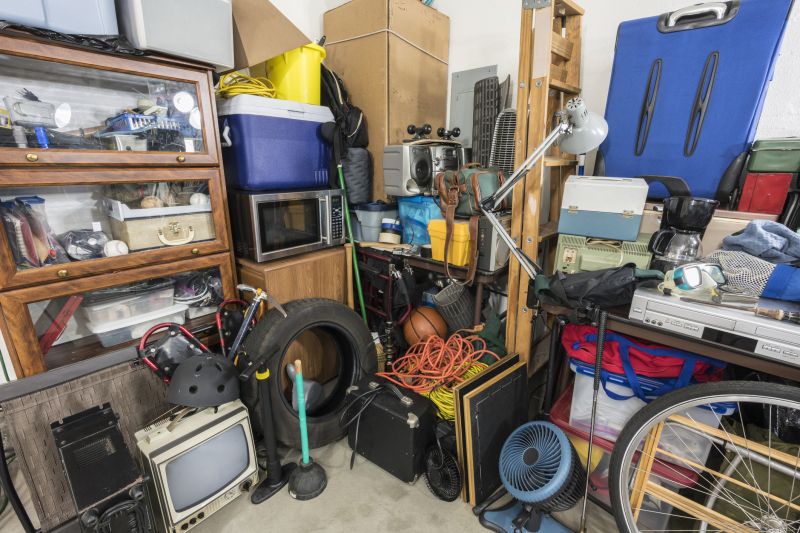 Cluttered Garage Before